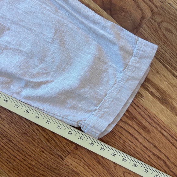 Free People Pleated Tapered Cotton Pants Beige High Rise OB1626316 Size 6 - Picture 5 of 8